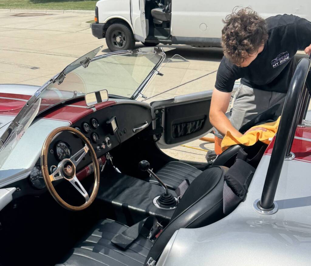 Antique car gets interior detailing in Clinton Township, MI