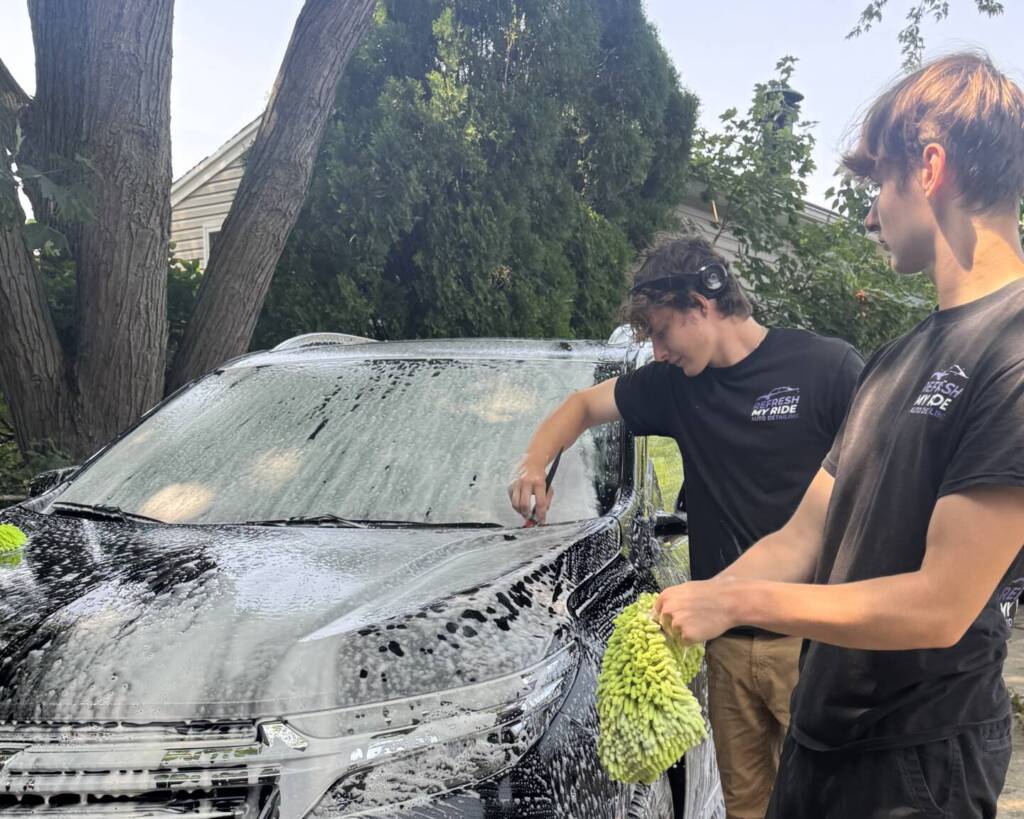 Car receives exterior detailing in Clinton Township, MI