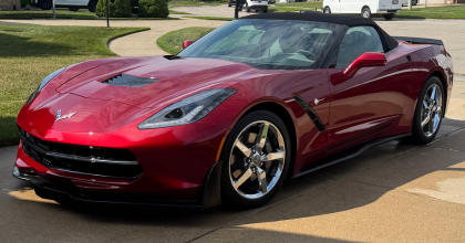 Ceramic coating applied to corvette in Clinton Township, MI