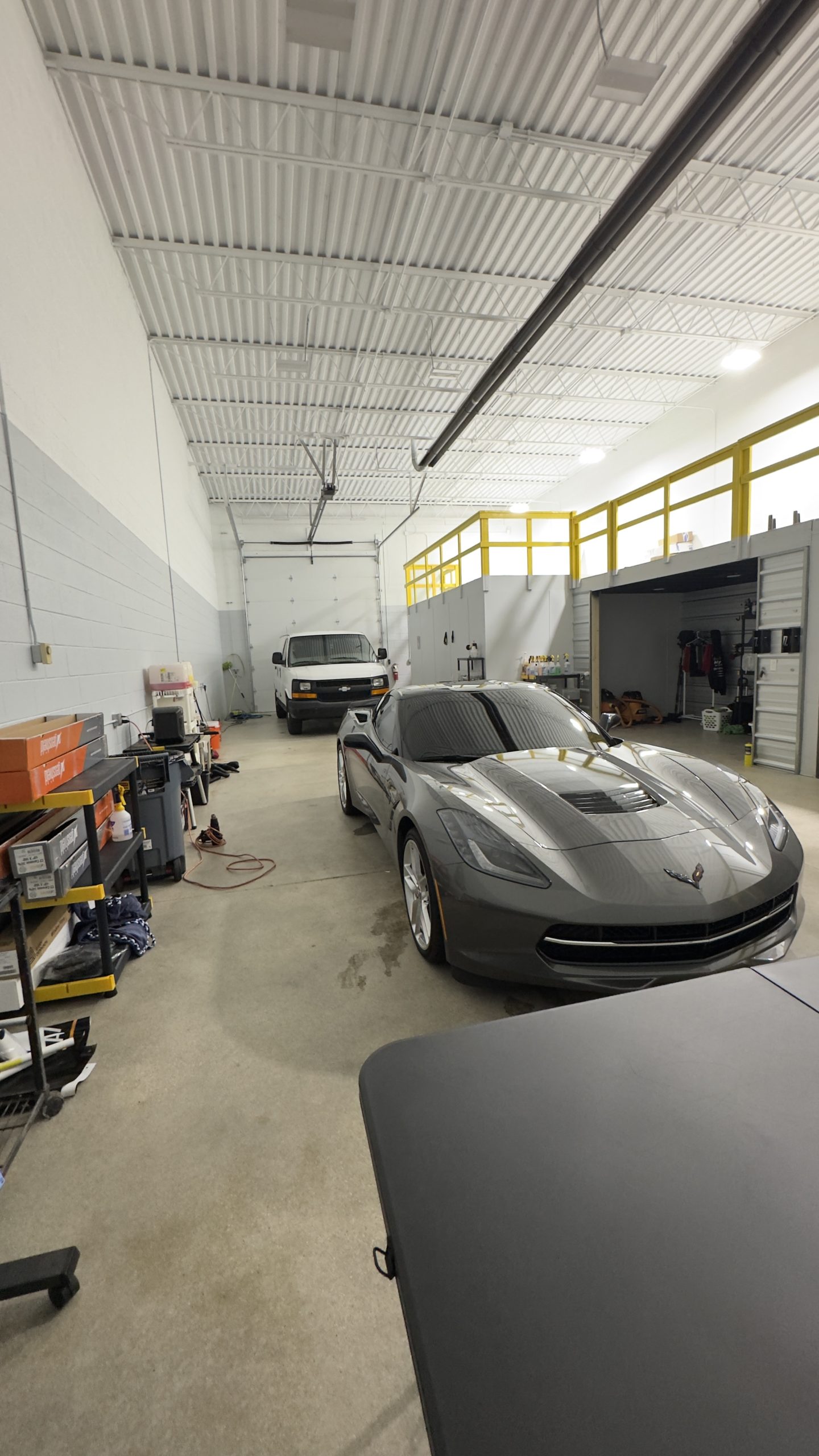 Interior of the Refresh My Ride auto detailing shop on Louise Ave in Clinton Township, MI